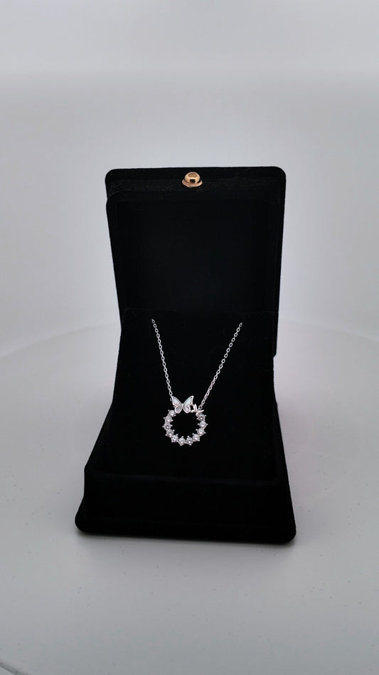 925 Ayar Gümüş Aurora Kelebek Kolye